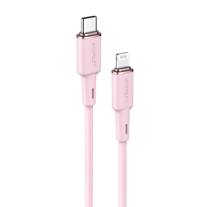 Acefast kabel MFI USB Typ C - Lightning 1,2m, 30W, 3A różowy (C2-01 pink)
