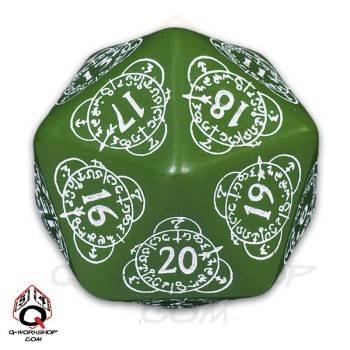 K20 Licznik poziomów do gier karcianych - Zielono-biała