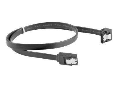 LANBERG CA-SASA-13CU-0050-BK Lanberg kabel SATA DATA II (6GB/S) F/F 50cm z zatrzaskami metal. kątowy czarny