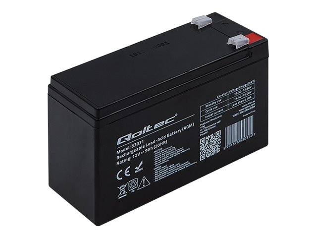 QOLTEC 53031 Qoltec Akumulator żelowy 12V 9Ah max.90A AGM